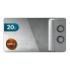 Cecotec Proclean 3160 Flatbed Mirror Microondas sin Plato - Potencia de 700W - Capacidad 20L - Grill 800W - Revestimiento Ceramico - Puerta de Espejo - Temporizador 30min - Acero Inoxidable