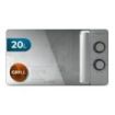 Cecotec Proclean 3160 Flatbed Mirror Microondas sin Plato - Potencia de 700W - Capacidad 20L - Grill 800W - Revestimiento Ceramico - Puerta de Espejo - Temporizador 30min - Acero Inoxidable