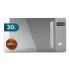 Cecotec Proclean 5120 Flatbed Inox Microondas sin Plato - Potencia de 700W - Capacidad de 20L - Grill de 800W - Revestimiento Ceramico - Pantalla LED - Elegante - Acero Inoxidable