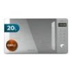 Cecotec Proclean 5120 Flatbed Inox Microondas sin Plato - Potencia de 700W - Capacidad de 20L - Grill de 800W - Revestimiento Ceramico - Pantalla LED - Elegante - Acero Inoxidable