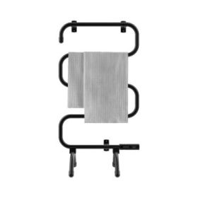 Cecotec ReadyWarm 5000 Toallero Electrico - 100W - Calienta Toallas al Instante - Facil de Instalar - Moderno y Elegante - Sistema de Proteccion contra Sobrecalentamiento - Color Negro