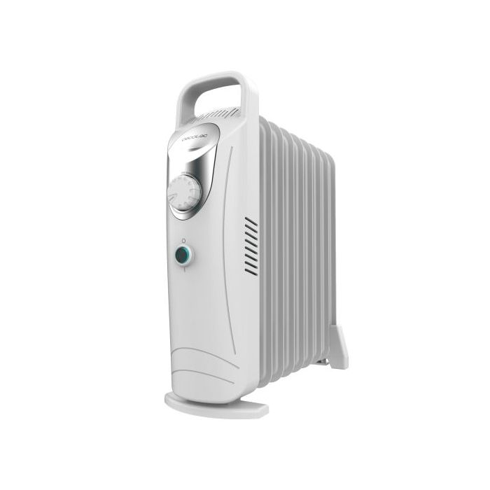 Cecotec ReadyWarm 900 Space White Radiador de Aceite con 9 Modulos de 100x330mm - 1000W - Calienta hasta 15m2 - Distribucion Homogenea Del Calor - Mango Ergonomico - Color Blanco