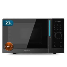 Cecotec ProClean 6120 Microondas - 800W - Capacidad de 23L - Control Tactil Digital - Grill 1000W - 5 Niveles de Potencia - Funcion Descongelar - Temporizador 60min - Color Negro