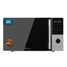 Cecotec Proclean 2500 Microondas - Potencia de 850W - Capacidad de 25L - y Grill 1200W - 8 Programas Preconfigurados - Plato de 315mm - Temporizador de 60min - Cerradura de Seguridad - Color Negro