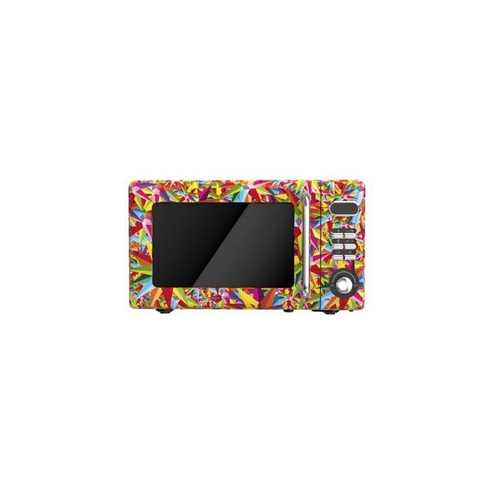 Cecotec ProClean 5110 Retro Coloring Tech Microondas Digital con Grill - 700W - Capacidad de 20L - 5 Niveles - 8 Programas Automaticos - Temporizador - Estilo Retro Colorido - Colores Variados