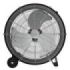 Cecotec ProIndustry 2000 Ventilador Industrial de Suelo con 3 Aspas de Aluminio - 120W - 3 Velocidades - Flujo de Aire 5404.2 m3/h - Facil Transporte con Asas y Ruedas - Rejilla Protectora - Color Negro