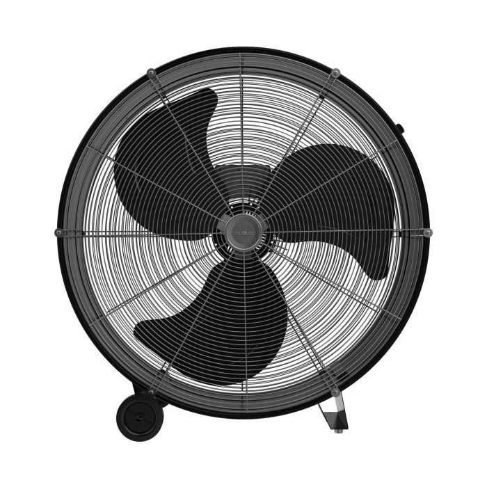Cecotec ProIndustry 2400 Ventilador Industrial de Suelo con 3 Aspas de Aluminio - 180W - 3 Velocidades - Flujo de Aire 9832.8 m3/h - Facil Transporte con Ruedas - Rejilla Protectora - Color Negro