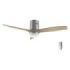Cecotec EnergySilence Aero 5600 Classic Steel Ventilador de Techo con 3 Aspas de Madera y Luz - 40W - Diametro de 52" - 6 Velocidades - LED - Modo Invierno - Temporizador - Acero Inoxidable