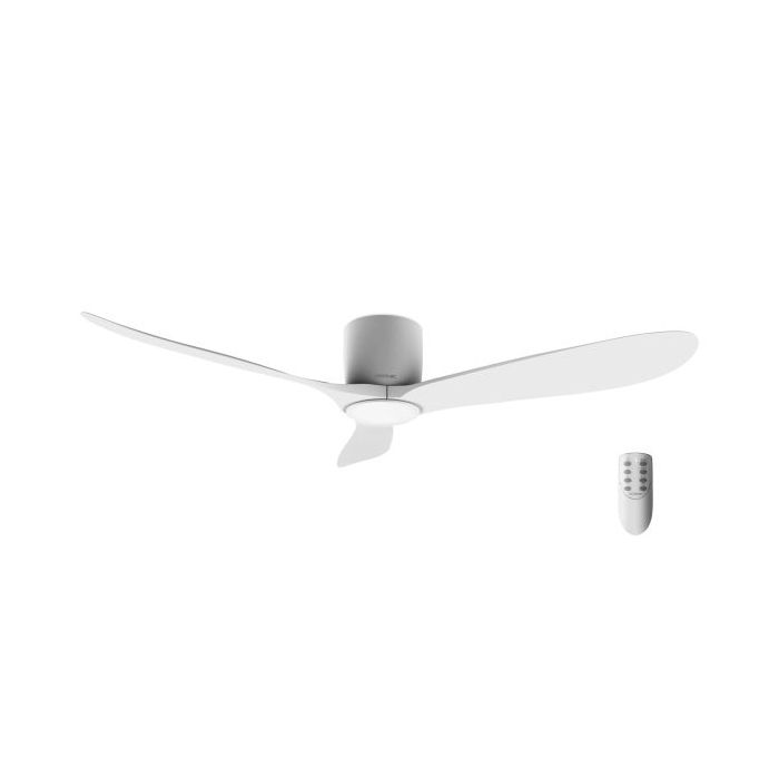 Cecotec EnergySilen Aero 5400 Ventilador de Techo de 3 Aspas - 40W - Diametro de 52" - Mando a Distancia - Temporizador Programable - 6 Velocidades - Modo Invierno - Color Blanco