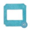 Cecotec Pack de 5 Mopas - Compatible con Conga Windroid 1390 - Color Azul