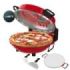 Cecotec Fun Pizza and Co Mamma Mia Window Horno Electrico para Pizzas - 1200W - Ventana de Visualizacion - Temporizador - Temperatura Ajustable - Resistencias Superior e Inferior - Color Rojo