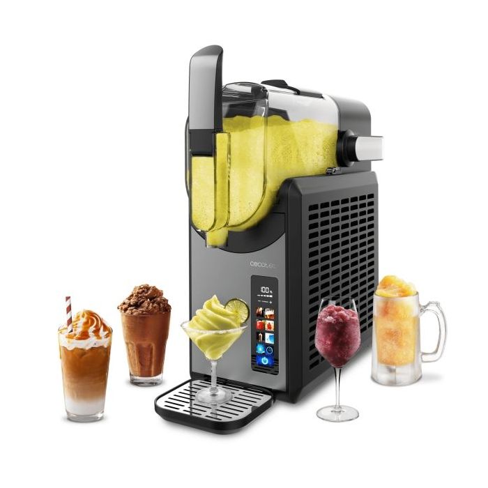 Cecotec TwistandIce 2600 Heladera - Capacidad de 2.6L - Control Tactil Intuitivo - 6 Modos de Preparacion - Textura Ajustable - Refrigeracion Integrada - Boquilla Antigoteo - Color Negro