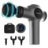 Cecotec SkinCare Massage Gun Pistola de Masaje - LCD - Relaja Musculos y Mejora Circulacion - Intensidad Ajustable - 4 Cabezales Intercambiables - Estuche de Almacenamiento - Color Negro y Gris