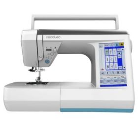 Cecotec BelleCouture 36000 Control Maquina de Coser Profesional - 360 Puntadas - Pantalla Tactil de 7" - Control sin Pedal - Enhebrado Automatico - Luz LED - Cortador Automatico - Color Blanco