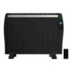 Cecotec ReadyWarm 2100 Thermal Emisor Termico con 10 Elementos - 1500W - Cobertura hasta 20 M² - Pantalla LCD - Mando a Distancia - Programador Semanal - Termostato - Color Negro