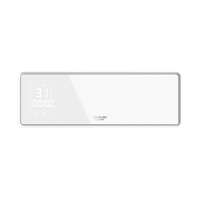 Cecotec Ready Warm 5310 PowerBox Ceramic Calefactor Ceramico de Pared - 2000W - Proteccion IP23 - Termostato - Modos Eco y Turbo - Funcion Oscilacion - Temporizador 24H - Color Blanco