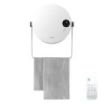 Cecotec ReadyWarm 2000 Round Calefactor Ceramico de Pared - Potencia de 2000W - Control Remoto Incluido - Ajuste de Temperatura - Temporizador de 12h - Cuelgatoallas - Proteccion IP22 - Color Blanco