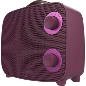 Cecotec ReadyWarm 1500 Ceramic Pink Aura Calefactor Ceramico - 1500W - Cobertura hasta 15 M² - Termostato Regulable - 3 Modos de Uso - Estilo Moderno - Triple Sistema de Seguridad - Color Rosa