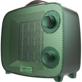 Cecotec ReadyWarm 1550 Ceramic Green Aura Calefactor Ceramico - 1500W - Cobertura hasta 15 M² - Termostato Regulable - 3 Modos de Uso - Estilo Moderno - Triple Sistema de Seguridad - Color Verde