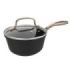 Cecotec Polka Fantasy Cazo de 16cm de Diametro - Capacidad 1.3L - Aluminio Forjado - Tapa de Cristal Templado - Antiadherente - Apto para Horno hasta 230°C - Compatible con Induccion - Color Negro