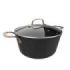 Cecotec Polka Fantasy Olla de 28cm de Diametro - Capacidad de 7.1L - Aluminio Forjado - Tapa de Cristal Templado - Asas de Acero Inoxidable - Antiadherente - Compatible con Induccion - Color Negro
