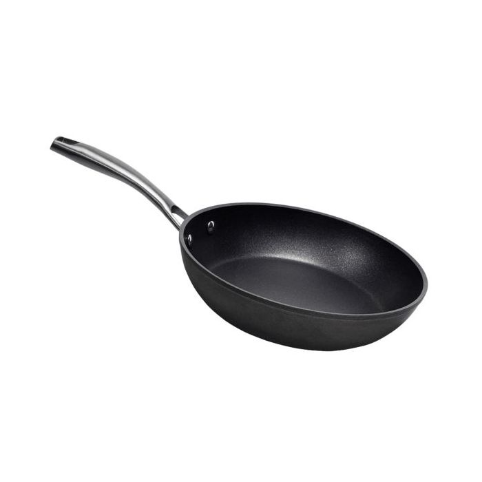 Cecotec Polka Fantasy Golden Sarten de Aluminio Forjado de 20cm - Mango Acero Inoxidable - Revestimiento Antiadherente - Apta para Horno - Compatible con Induccion - Color Negro