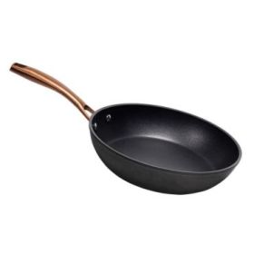 Cecotec Polka Fantasy Golden Sarten de Aluminio Forjado de 28cm - Mango Remachado - Revestimiento Antiadherente - Apta para Horno - Compatible con Induccion - Color Negro