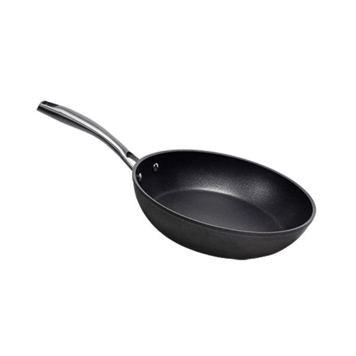 Cecotec Polka Fantasy Silver Sarten de Aluminio Forjado de 28cm - Antiadherente - Mango Remachado Acero Inoxidable - Apta para Horno 230°C - Compatible con Induccion - Apto Lavavajillas - Color Negro