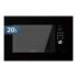 Cecotec GrandHeat 2000 Built-in Microondas Encastrable - 700W - Capacidad 20L - Grill 900W - 9 Funciones Preconfiguradas - Descongelacion por Peso - Temporizador - Seguridad Infantil - Color Negro