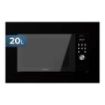 Cecotec GrandHeat 2000 Built-in Microondas Encastrable - 700W - Capacidad 20L - Grill 900W - 9 Funciones Preconfiguradas - Descongelacion por Peso - Temporizador - Seguridad Infantil - Color Negro