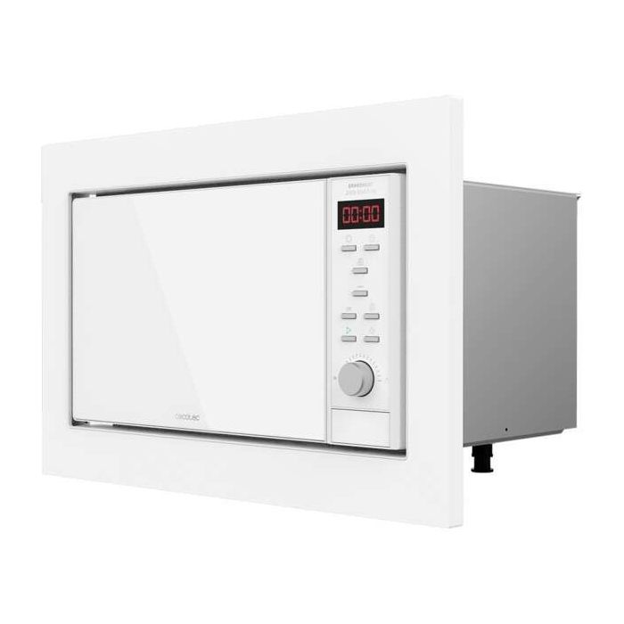 Cecotec GrandHeat 2350 Built-In White Microondas Encastrable con Grill 23L 900W - Temporizador - 9 Funciones Preconfiguradas