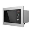 Cecotec GrandHeat 2350 Built-In SteelBlack Microondas Encastrable con Grill 23L 900W - Temporizador - 9 Funciones Preconfiguradas