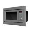 Cecotec GrandHeat 2350 Built-In Steel Microondas Encastrable con Grill 25L 900W - Temporizador hasta 90min - 10 Funciones Preconfiguradas