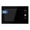 Cecotec GrandHeat 2590 Built-in Microondas Encastrable - 900W - Capacidad 25L - Grill 1000W - 8 Funciones Preconfiguradas - Temporizador - Revestimiento Acero Inoxidable - Color Negro