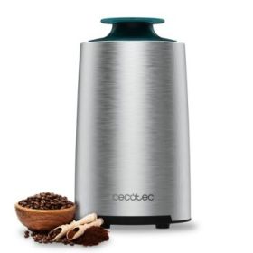 Cecotec Titanmill 400 Steel Molino de Cafe y Especias - Potencia de 200W - Cuchillas de Acero - Capacidad de 70g - Sistema de Seguridad - Bajo Nivel de Ruido - Tazon de Acero Inoxidable