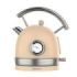 Cecotec ThermoSense 420 Light Beige Hervidor de Agua 2200W - Capacidad 1,8L - Acero Inoxidable - Filtro Antical - Base con Giro 360º - Medidor de Temperatura - Estilo Vintage