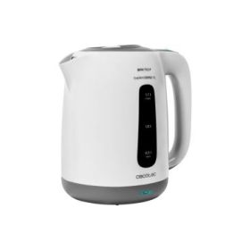 Cecotec Thermosense 170 Hervidor de Agua Electrico - Potencia de 2200W - Capacidad 1.7L - Libre de BPA - Base Giratoria 360º - Filtro Desmontable - Sistema de Seguridad - Asa Ergonomica - Color Blanco