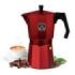 Cecotec Mokclassic 900 Cafetera Italiana para 9 Tazas - Aluminio Fundido - Apta para Gas, Electrica y Vitro - Facil de Limpiar - Valvula de Seguridad - Filtro de Acero Inoxidable - Color Rojo