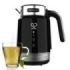 Cecotec ThermoSense 600 Touch Black Hervidor de Agua Electrico - 2200W - Capacidad 1.7L - Acero Inoxidable - Libre de BPA - Pantalla Tactil - Ajuste de Temperatura - Apagado Automatico - Color Negro