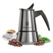 Cecotec Piccolina 400 Cafetera Italiana para 4 Tazas - Acero Inoxidable - Compatible con Induccion - Apta para Gas, Electrica y Vitro - Junta de Silicona - Mango Ergonomico - Valvula de Seguridad