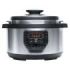 Cecotech Ovall Olla GM Programable - 1000W - Capacidad 8L - Programable 24H - Cocina Inteligente - Tapa Advance Segura - 19 Funciones de Coccion - Control por Voz - 37x44x29cm - Color Negro