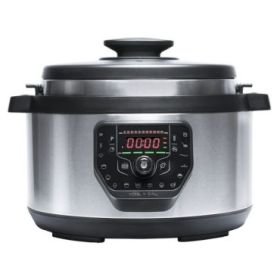 Cecotech Ovall Olla GM Programable - 1000W - Capacidad 8L - Programable 24H - Cocina Inteligente - Tapa Advance Segura - 19 Funciones de Coccion - Control por Voz - 37x44x29cm - Color Negro