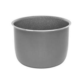 Cecotec Excelsior Cubeta Ceramica para Ollas GM de 6L - Material Ceramico Resistente - Antiadherente Tricapa - Facil Limpieza - Color Gris