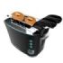 Cecotec Toast and Taste Double B Tostadora de Doble Ranura - 650W - Ranura Ancha - Pinzas para Tostadas - 7 Niveles - Funciones Descongelar y Recalentar - Bandeja Recogemigas Extraible - Color Negro