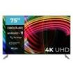 Cecotec A3 series ALU30075 Televisor Smart TV sin Marco de 75" LED con Resolucion 4K UHD - Android TV 11 - Dolby Vision y Atmos - HDMI 2.1 - Chromecast Integrado - Asistente Google - Color Negro