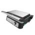 Cecotec Rock'n grill 1500 TakeandClean Stone Parrilla Electrica - 1500W - Placas Desmontables - Revestimiento Antiadherente - Apertura 180º - Bandeja Recogegrasas - 26.5x17cm - Acero Inoxidable