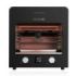 Cecotec Txuletaco 8000 Inferno Horno para Asar - 2200W - Temperatura 850°C - Parrilla de Hierro - Piedra y Bandeja para Pizzas - Termometro Digital - Bandejas Recogegrasas - 36x38x39.5cm - Color Negro