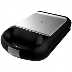 Cecotec Rock’nToast Family Sandwichera 1500W - Capacidad para 4 Sandwiches - Revestimiento Antiadherente - Rapidez de Calentamiento - Acero Inoxidable
