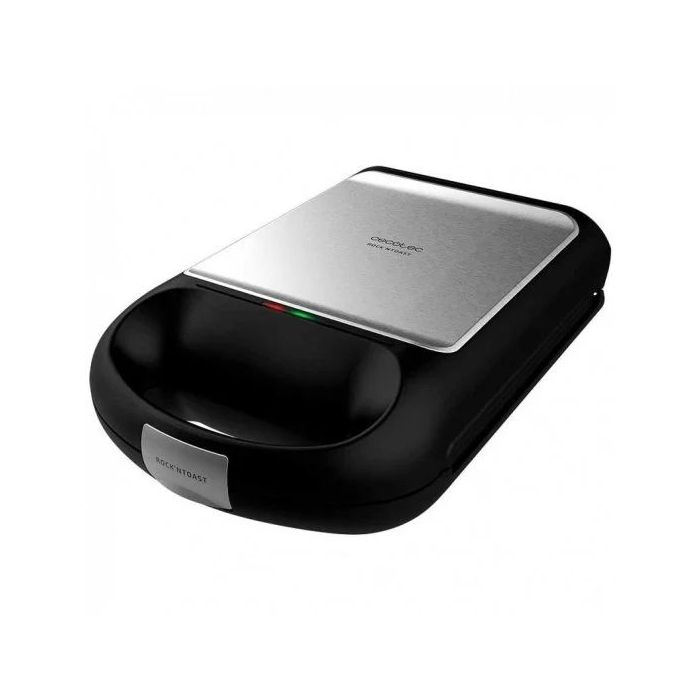 Cecotec Rock’nToast Family Sandwichera 1500W - Capacidad para 4 Sandwiches - Revestimiento Antiadherente - Rapidez de Calentamiento - Acero Inoxidable
