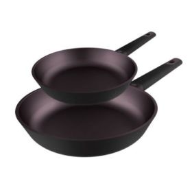Cecotec Polka Experience Titan Pack de 2 Sartenes de 20 y 24cm - Aluminio Fundido - Teflon Antiadherente - Libre de PFOA - Compatible con Induccion - Apto para Lavavajillas - Color Granate